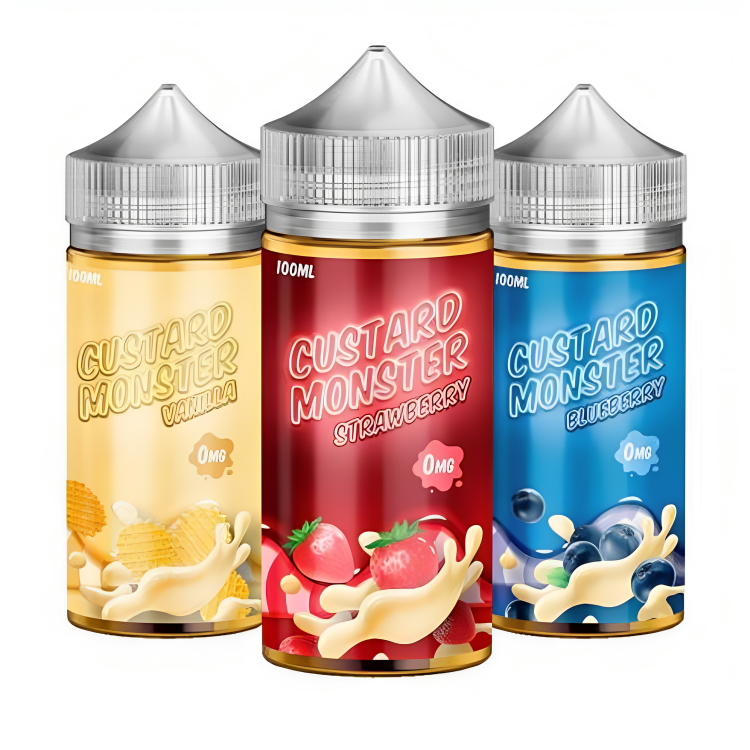 a group of bottles with different flavors