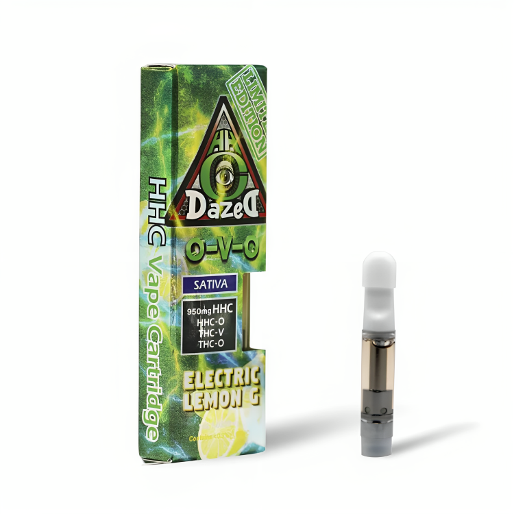 A box and cartridges