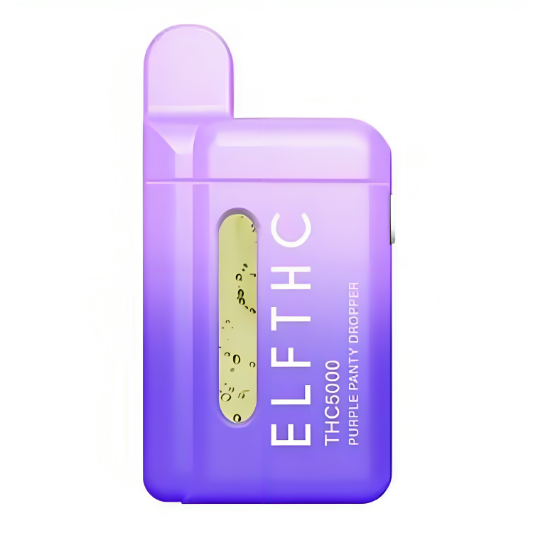 a purple and white object with a transparent plastic lid