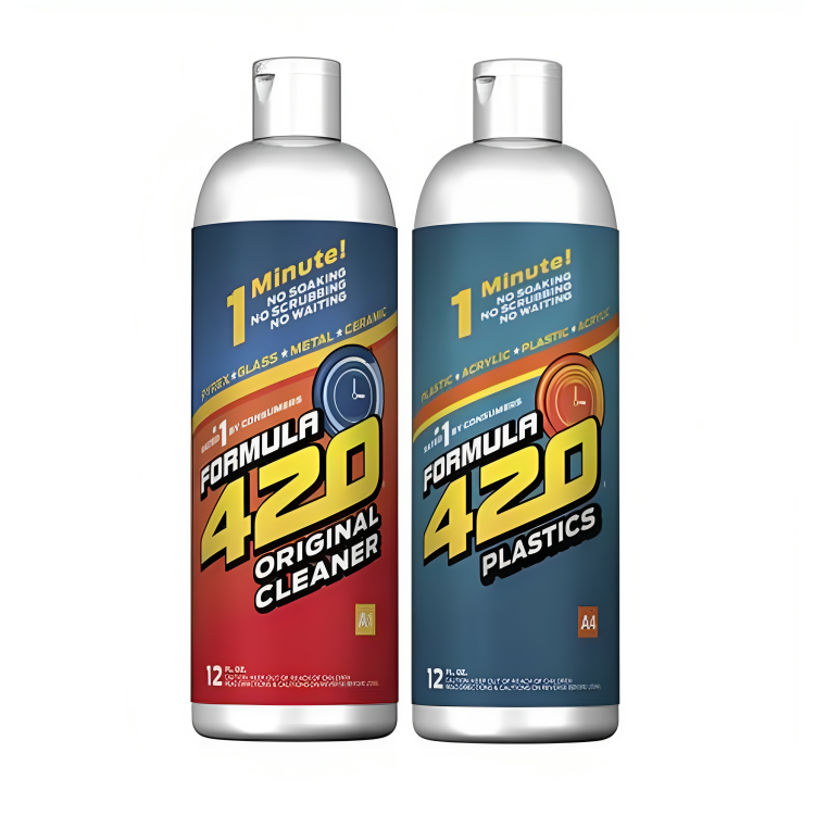 a couple of bottles of cleaners