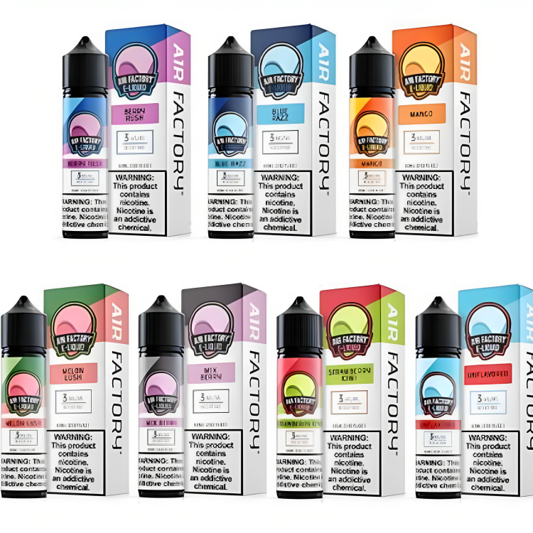 A diverse assortment of e-liquid flavors, offering a wide range of options for vaping enthusiasts
