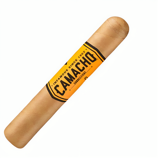 a cigar with a yellow label