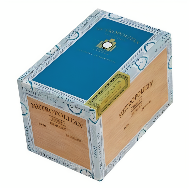 a box with a blue cover