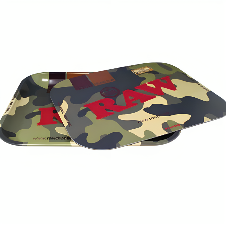 a trays with camouflage pattern